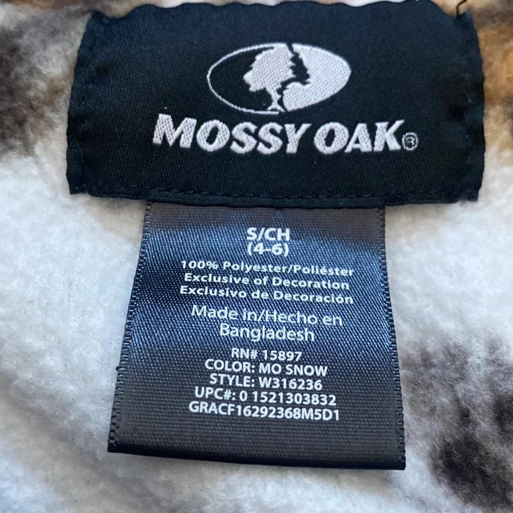 Purple and white mossy Oak fleece - Picture 3 of 5